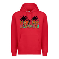 Red mom bod summer with palms Premium Hoodie - Artiststas