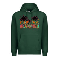 Sports Green mom bod summer with palms Premium Hoodie - Artiststas