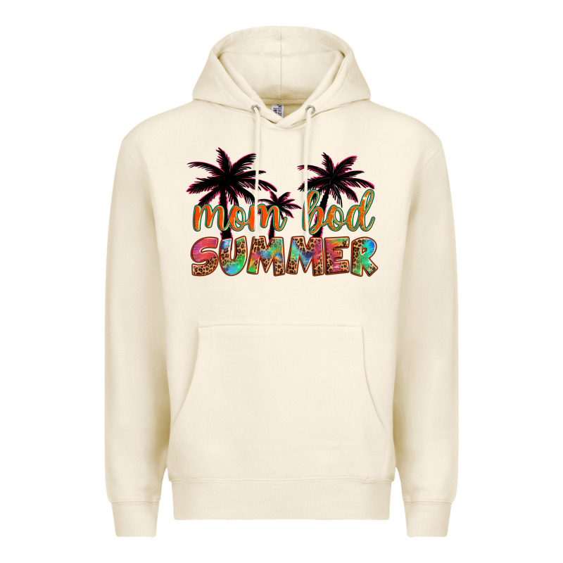 Mom Bod Summer With Palms Premium Hoodie by Artiststas | Teevron