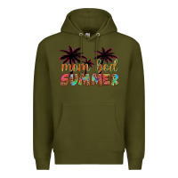 Army Green mom bod summer with palms Premium Hoodie - Artiststas