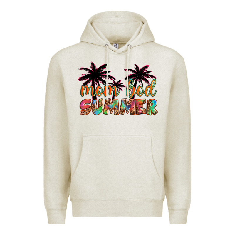 Mom Bod Summer With Palms Premium Hoodie by Artiststas | Teevron