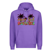 Purple mom bod summer with palms Premium Hoodie - Artiststas