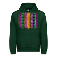 Forest Green mardi gras western brush stroke Urban Hoodie - Artiststas