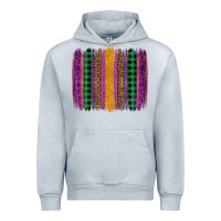 Heather Grey mardi gras western brush stroke Urban Hoodie - Artiststas