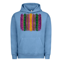 Pigment Pebble Blue mardi gras western brush stroke Urban Hoodie - Artiststas