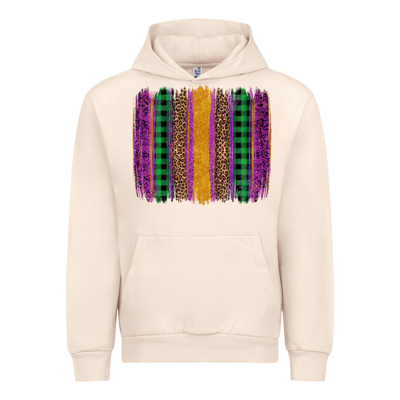 Mardi Gras Western Brush Stroke Urban Hoodie by Artiststas | Teevron