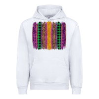 White mardi gras western brush stroke Urban Hoodie - Artiststas