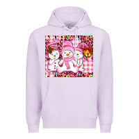 Lilac pink snowgirls Premium Hoodie - AdoDesignShop