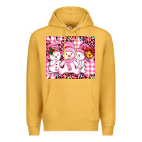 Mustard pink snowgirls Premium Hoodie - AdoDesignShop