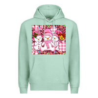 Seafoam pink snowgirls Premium Hoodie - AdoDesignShop