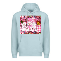 Blue Mist pink snowgirls Premium Hoodie - AdoDesignShop
