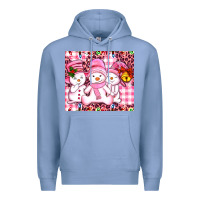 Colony Blue pink snowgirls Premium Hoodie - AdoDesignShop