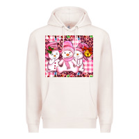 Pale Pink pink snowgirls Premium Hoodie - AdoDesignShop