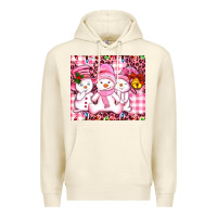 Sandshell pink snowgirls Premium Hoodie - AdoDesignShop