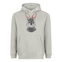 Moon Dust Bunny Face Heavyweight Hoodie - RanaPortraitStore