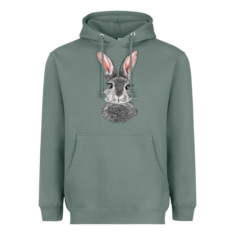 Bunny Face Heavyweight Hoodie by RanaPortraitStore | Teevron