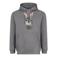Storm Bunny Face Heavyweight Hoodie - RanaPortraitStore