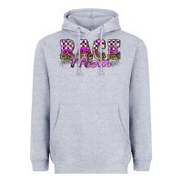 Heather Grey race mom Heavyweight Hoodie - Zillion Design Studio