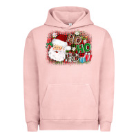 Pigment Salmon ho ho ho santa Urban Hoodie - AdoDesignShop