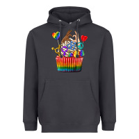 Smoke pride rainbow cupcake Heavyweight Hoodie - texasbilliewilder