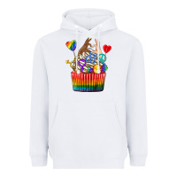 Pride Rainbow Cupcake Heavyweight Hoodie | Teevron