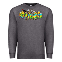 Charcoal Heather bartender Premium Sweatshirt - Zillion Design Studio