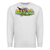 Oatmeal Heather bartender Premium Sweatshirt - Zillion Design Studio
