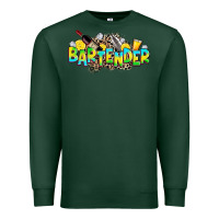 Sports Green bartender Premium Sweatshirt - Zillion Design Studio