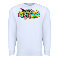 White bartender Premium Sweatshirt - Zillion Design Studio
