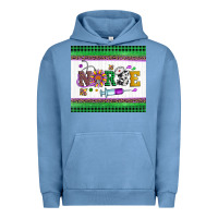 Pigment Pebble Blue mardi gras nurse Urban Hoodie - Artiststas