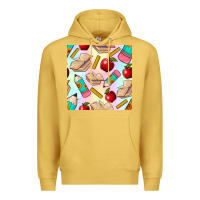 Antique Gold school seamless pattern Premium Hoodie - BundleAndBundleShop