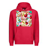 Cardinal school seamless pattern Premium Hoodie - BundleAndBundleShop