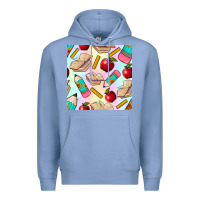 Colony Blue school seamless pattern Premium Hoodie - BundleAndBundleShop