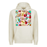Oatmeal Heather school seamless pattern Premium Hoodie - BundleAndBundleShop