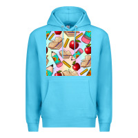 Ocean Blue school seamless pattern Premium Hoodie - BundleAndBundleShop