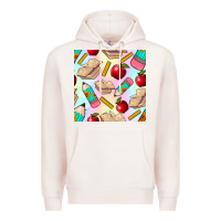 Pale Pink school seamless pattern Premium Hoodie - BundleAndBundleShop