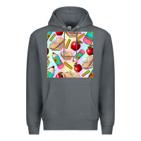 Rock school seamless pattern Premium Hoodie - BundleAndBundleShop