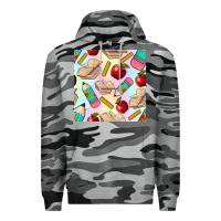 Slate Camo school seamless pattern Premium Hoodie - BundleAndBundleShop