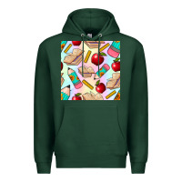Sports Green school seamless pattern Premium Hoodie - BundleAndBundleShop