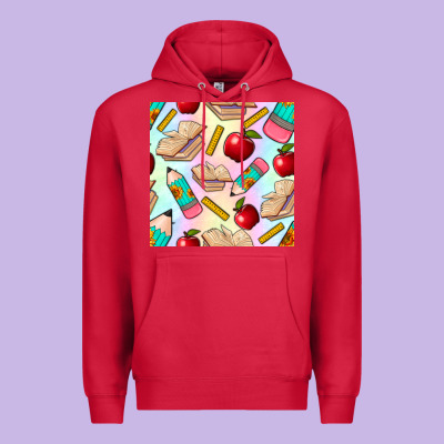 School Seamless Pattern Premium Hoodie Designed By Bundleandbundleshop