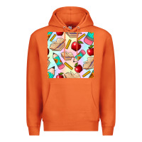 Carrot school seamless pattern Premium Hoodie - BundleAndBundleShop