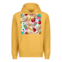 Mustard school seamless pattern Premium Hoodie - BundleAndBundleShop