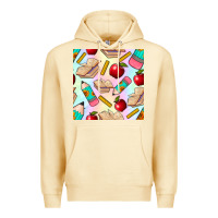 Pina Colada school seamless pattern Premium Hoodie - BundleAndBundleShop