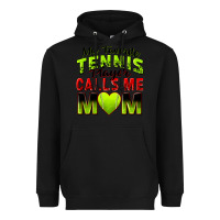 Black my favorite tennis player calls me mom Heavyweight Hoodie - Zillion Design Studio
