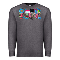 Charcoal Heather secretary Premium Sweatshirt - Zillion Design Studio