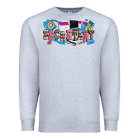 Heather Grey secretary Premium Sweatshirt - Zillion Design Studio