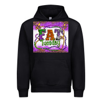 Fat Tuesday Fleur De Lis And Mardi Gras Beads Urban Hoodie | Teevron