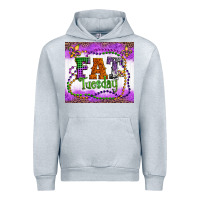 Heather Grey fat tuesday fleur de lis and mardi gras beads Urban Hoodie - Artiststas