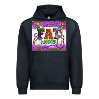 Navy fat tuesday fleur de lis and mardi gras beads Urban Hoodie - Artiststas