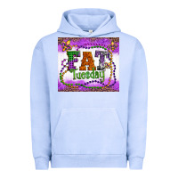 Pigment Grape Ice fat tuesday fleur de lis and mardi gras beads Urban Hoodie - Artiststas